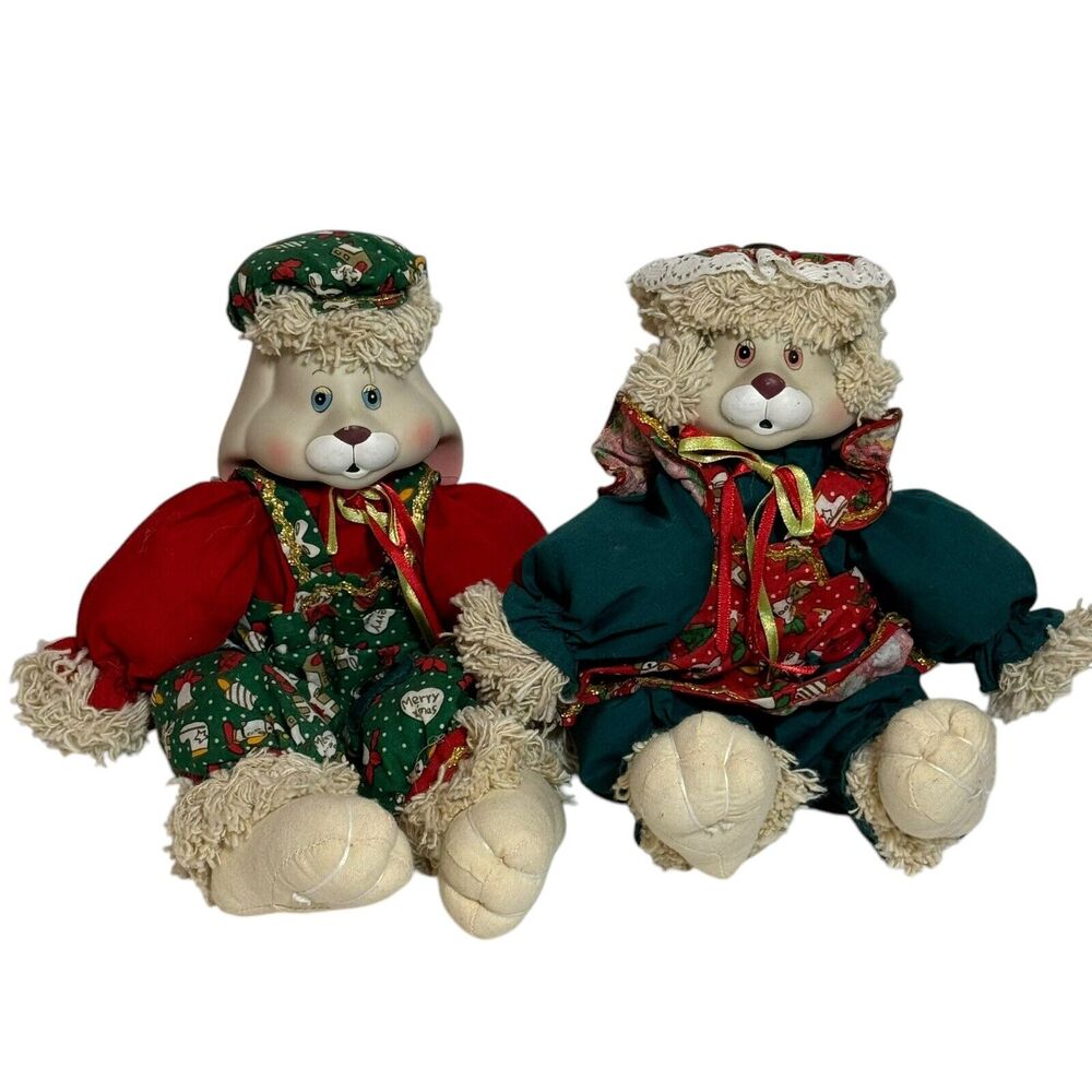 Vintage House of Lloyd Christmas Around the World Hip and Hop Bunny set